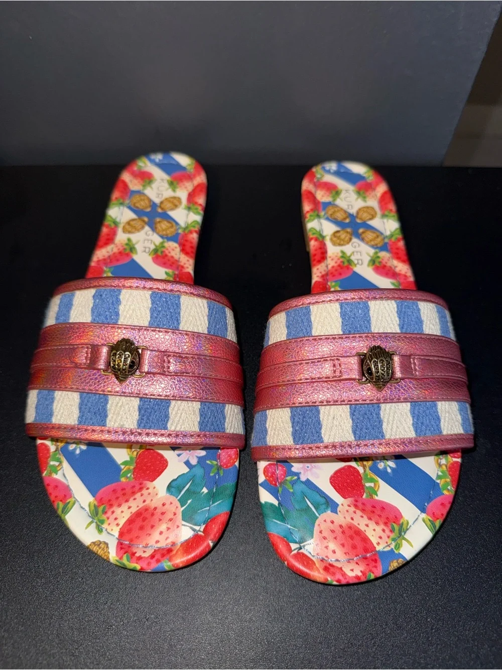 NWOT Kurt Geiger London Southbank Flat Sandals Size US 9.5/EU 40.5